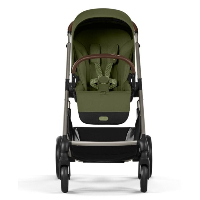 Stroller Cybex Balios S Lux Taupe 2 in 1 Moss Green carrycot Almond beige