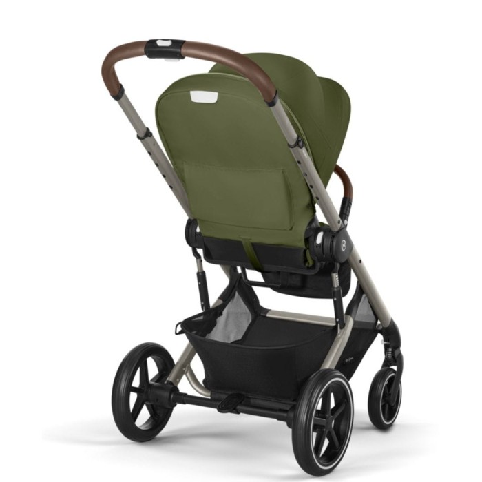 Stroller Cybex Balios S Lux Taupe 2 in 1 Moss Green carrycot Almond beige