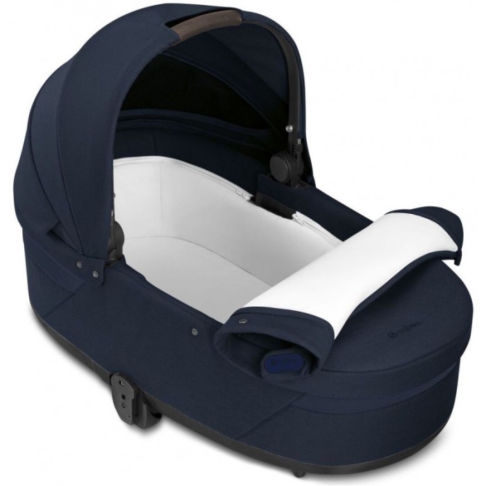 Cybex Balios S Lux SLV Stone Grey carrycot Ocean Blue stroller 2 in 1