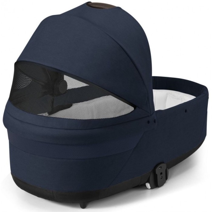 Cybex Balios S Lux SLV Stone Grey carrycot Ocean Blue stroller 2 in 1