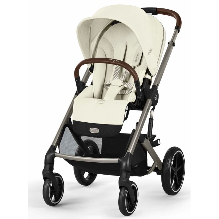 Stroller Cybex Balios S Lux Taupe 2 in 1 Seashell Beige carrycot Chocolate Brown