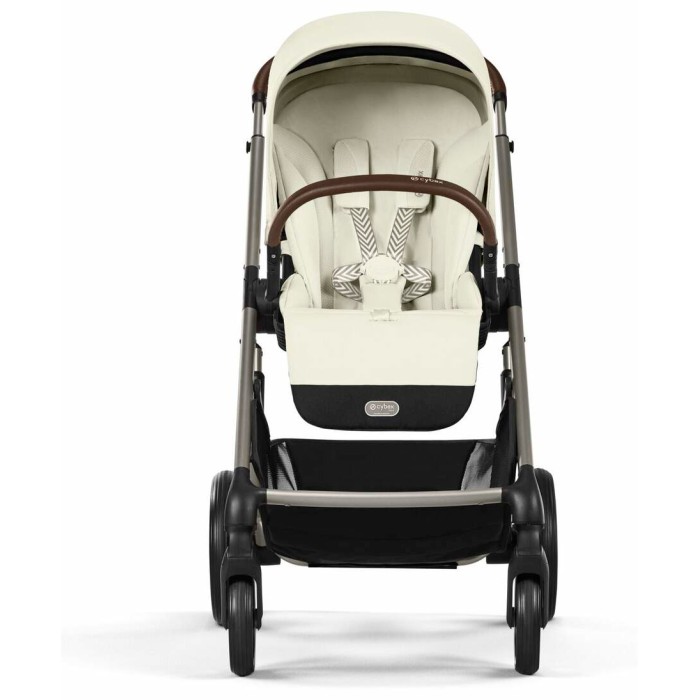 Stroller Cybex Balios S Lux Taupe 2 in 1 Seashell Beige carrycot Chocolate Brown