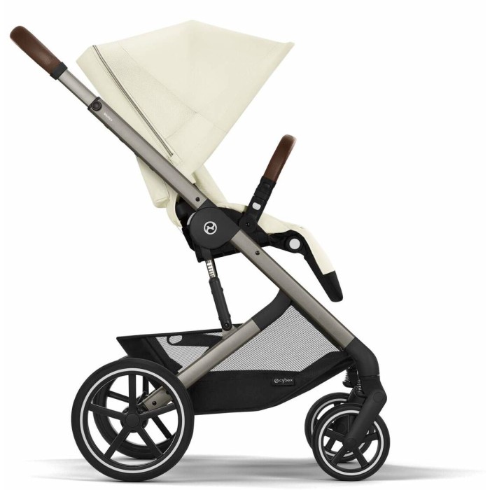 Stroller Cybex Balios S Lux Taupe 2 in 1 Seashell Beige carrycot Chocolate Brown