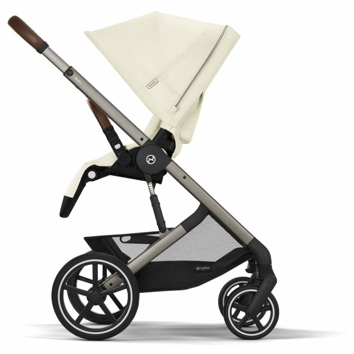 Stroller Cybex Balios S Lux Taupe 2 in 1 Seashell Beige carrycot Chocolate Brown