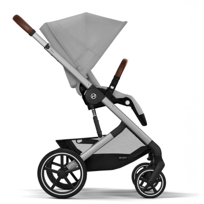 Cybex Balios S Lux SLV Stone Grey carrycot Ocean Blue stroller 2 in 1