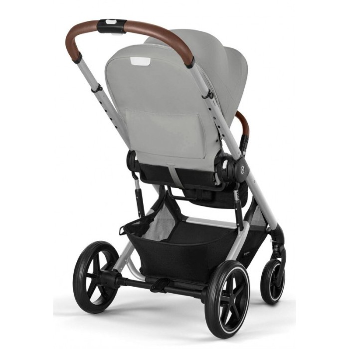 Cybex Balios S Lux SLV Stone Grey carrycot Ocean Blue stroller 2 in 1