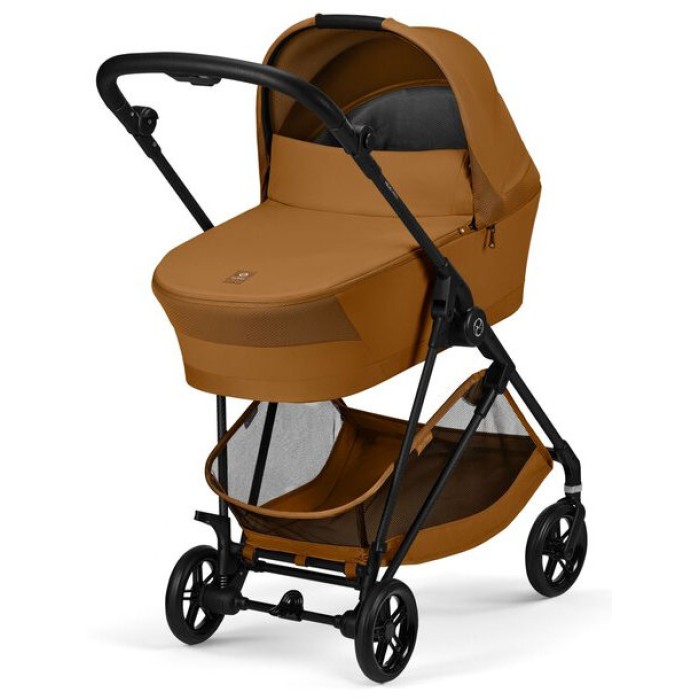 Коляска Cybex Melio 2 в 1 Carbon Cinnamon Yellow