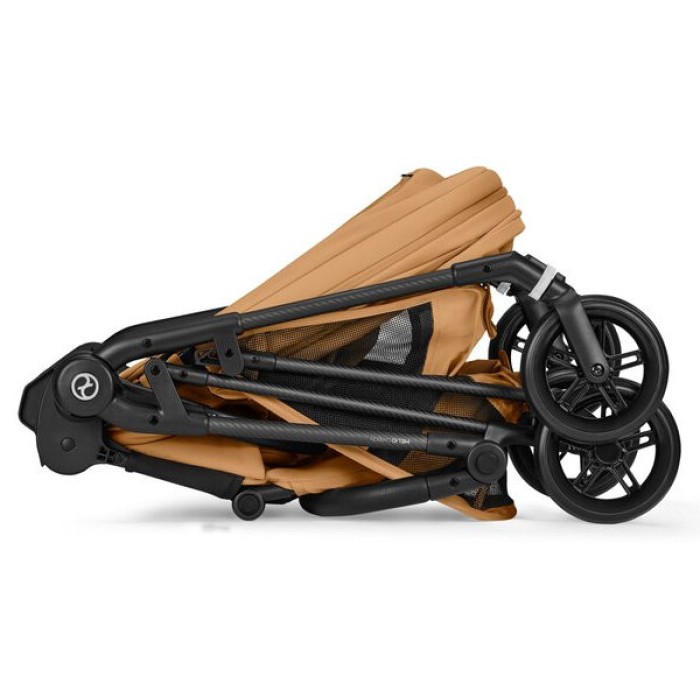 Коляска Cybex Melio 2 в 1 Carbon Cinnamon Yellow