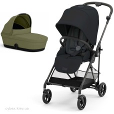 Stroller Cybex Melio 2 in 1 Carbon Magic Black Moss Green