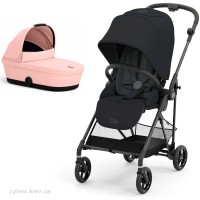 Stroller Cybex Melio 2 in 1 Carbon Magic Black Candy Pink