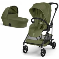 Stroller Cybex Melio 2 in 1 Carbon Moss Green