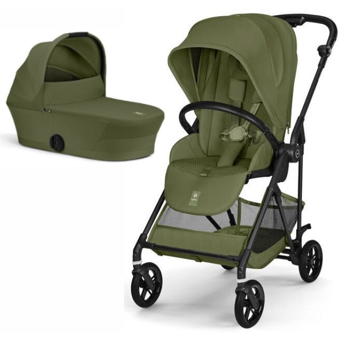 Stroller Cybex Melio 2 in 1 Carbon Moss Green