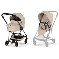Cybex Mios Comfort 5.0 stroller 2 in 1 Cozy Beige chassis Matt Black