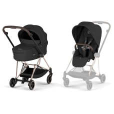Cybex Mios Comfort 5.0 stroller 2 in 1 Sepia Black chassis Rose Gold