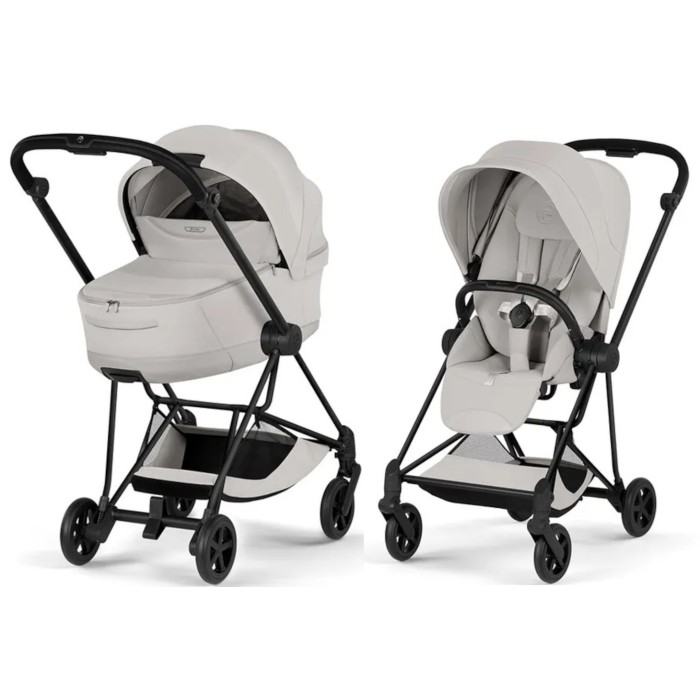 Cybex Mios Style Collection 5.0 stroller 2 in 1 City Grey chassis Matt Black
