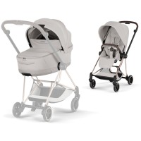 Cybex Mios Style Collection 5.0 коляска 2 в 1 City Grey шасі Rose Gold