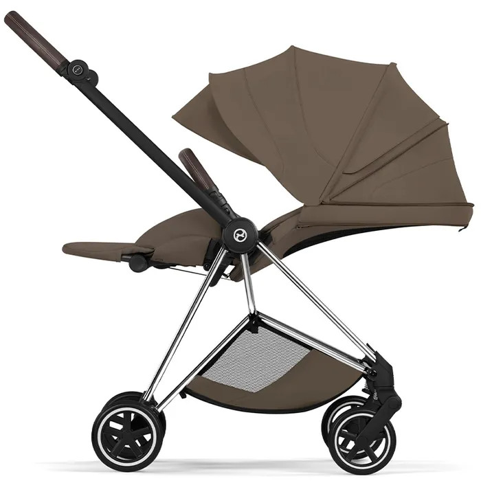 Cybex Mios Style Collection 5.0 stroller 2 in 1 Coconut Brown chassis Chrome
