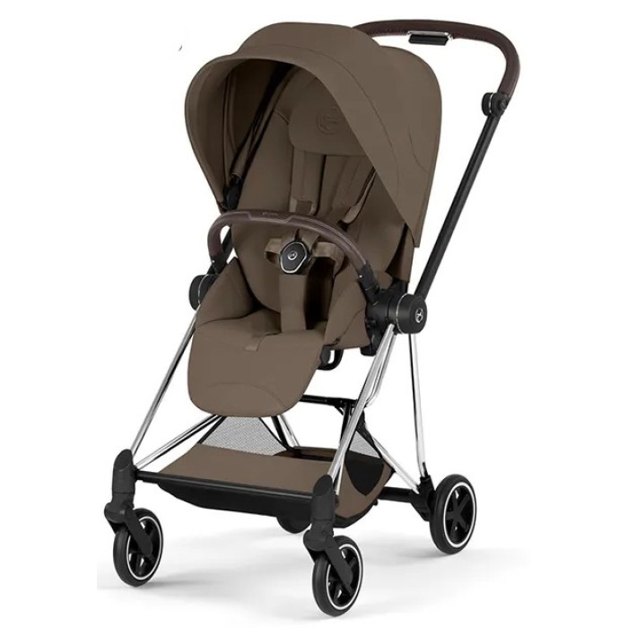 Cybex Mios Style Collection 5.0 stroller 2 in 1 Coconut Brown chassis Chrome