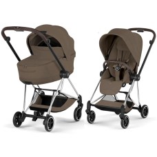 Cybex Mios Style Collection 5.0 stroller 2 in 1 Coconut Brown chassis Chrome