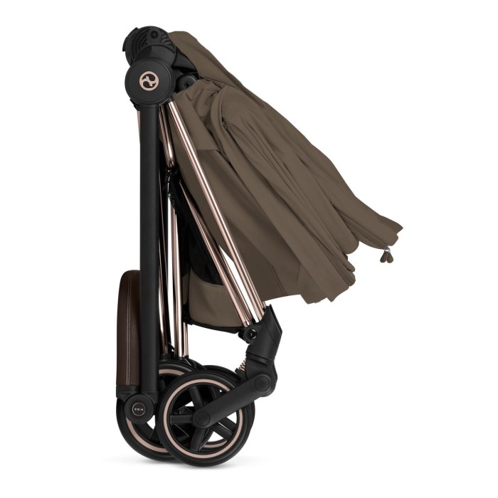Cybex Mios Style Collection 5.0 stroller 2 in 1 Coconut Brown chassis Rose Gold