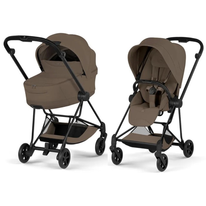 Cybex Mios Style Collection 5.0 stroller 2 in 1 Coconut Brown chassis Matt Black
