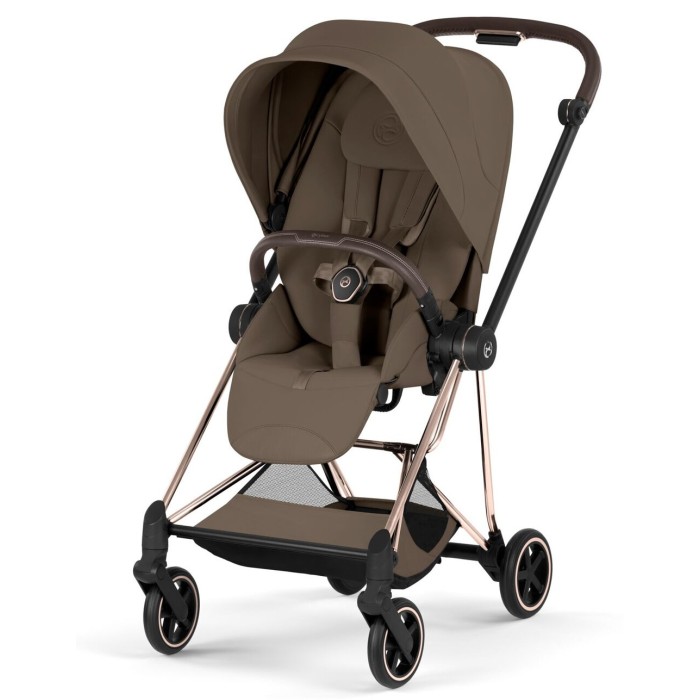 Cybex Mios Style Collection 5.0 stroller 2 in 1 Coconut Brown chassis Rose Gold