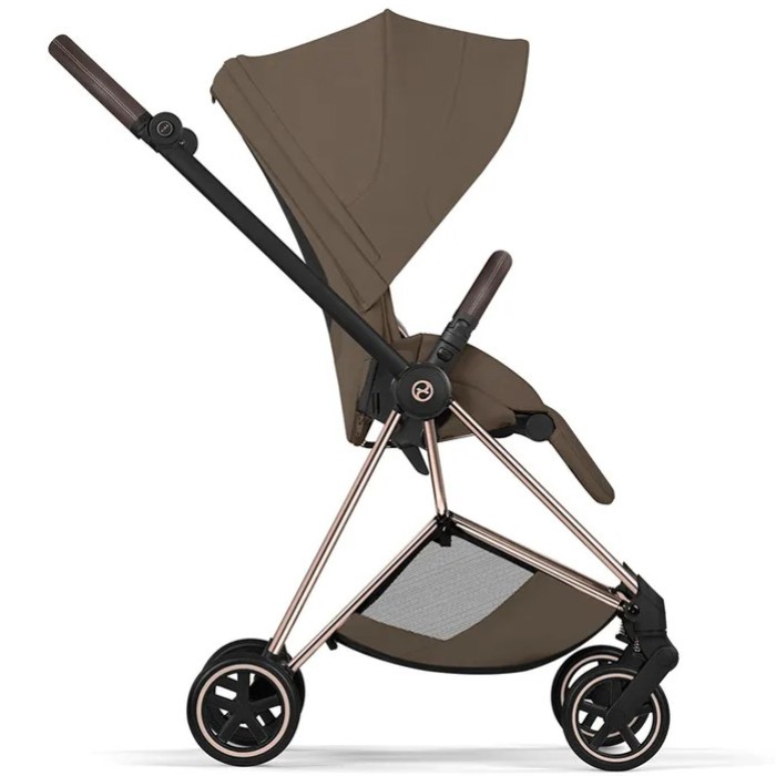 Cybex Mios Style Collection 5.0 stroller 2 in 1 Coconut Brown chassis Rose Gold