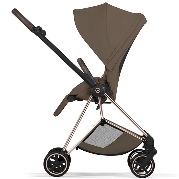 Cybex Mios Style Collection 5.0 stroller 2 in 1 Coconut Brown chassis Rose Gold