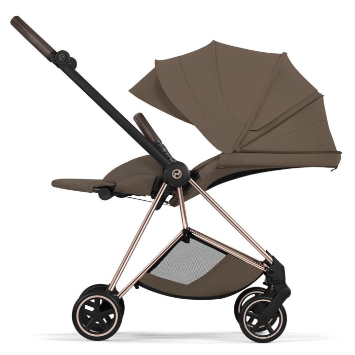 Cybex Mios Style Collection 5.0 stroller 2 in 1 Coconut Brown chassis Rose Gold