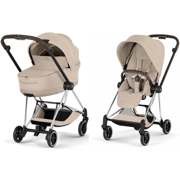 Cybex Mios Style Collection 5.0 stroller 2 in 1 Cozy Beige chassis Chrome