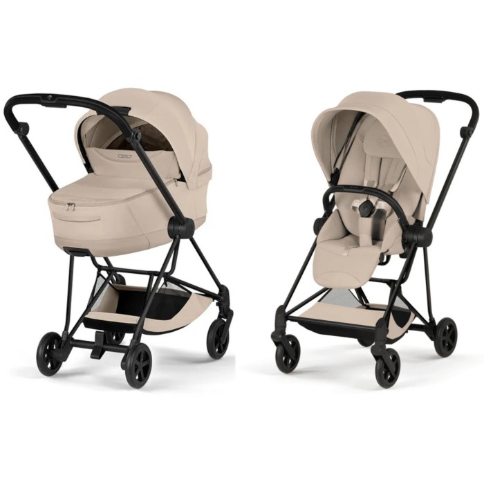 Cybex Mios Style Collection 5.0 stroller 2 in 1 Cozy Beige chassis Matt Black