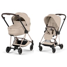 Cybex Mios Style Collection 5.0 stroller 2 in 1 Cozy Beige chassis Rose Gold