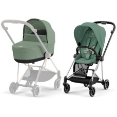 Cybex Mios 4.0 stroller 2 in 1 Leaf Green chassis Chrome Black
