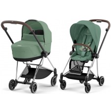 Cybex Mios 4.0 stroller 2 in 1 Leaf Green chassis Chrome Brown