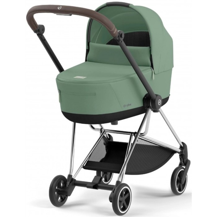 Cybex Mios 4.0 stroller 2 in 1 Leaf Green chassis Chrome Brown