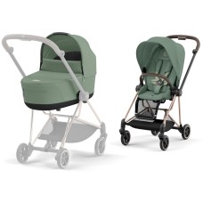 Cybex Mios 4.0 stroller 2 in 1 Leaf Green chassis Rose Gold