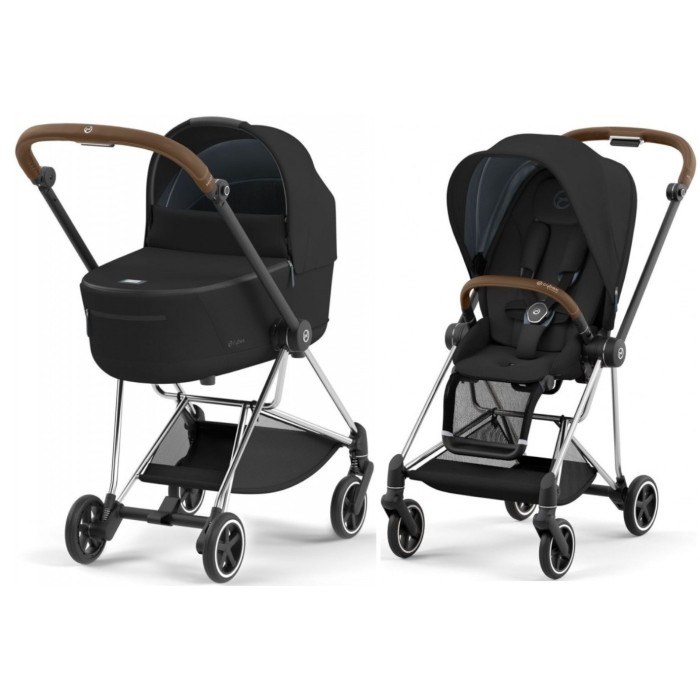 Cybex Mios 4.0 stroller 2 in 1 Sepia Black chassis Chrome Brown