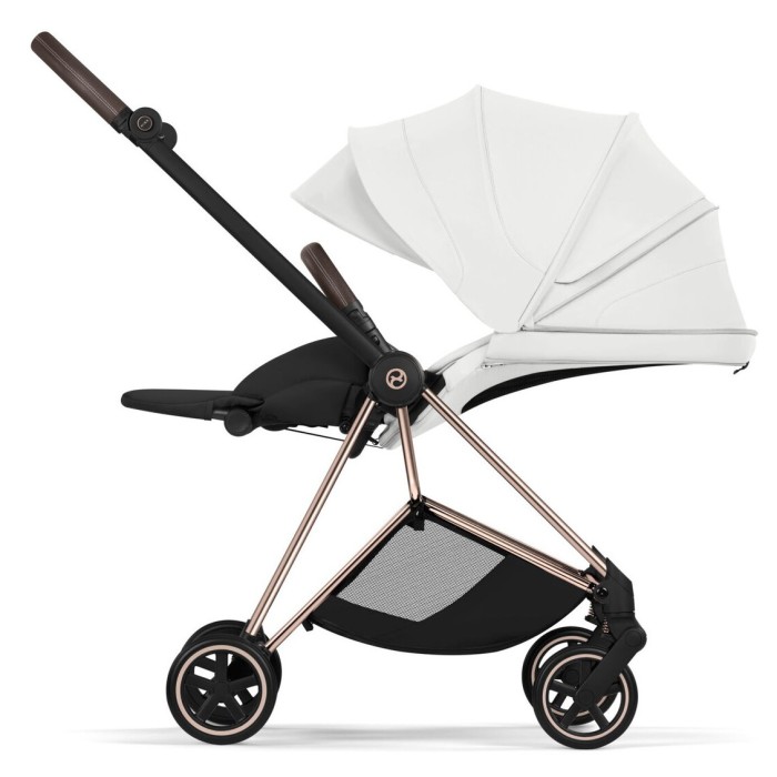 Cybex Mios Style Collection 5.0 stroller 2 in 1 Off White chassis Rose Gold