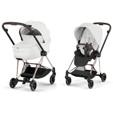 Cybex Mios Style Collection 5.0 stroller 2 in 1 Off White chassis Rose Gold