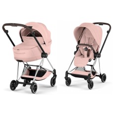 Cybex Mios Style Collection 5.0 stroller 2 in 1 Peach Pink chassis Chrome