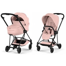 Cybex Mios Style Collection 5.0 stroller 2 in 1 Peach Pink chassis Matt Black