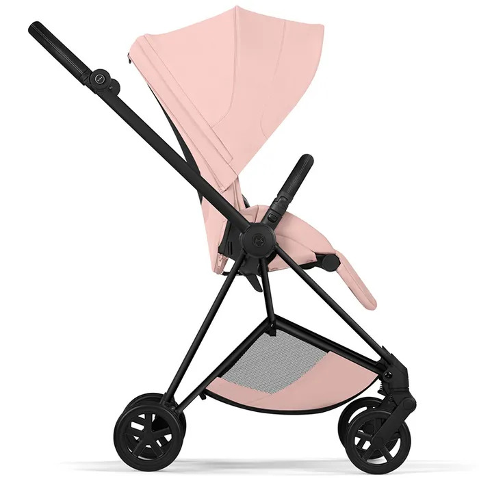 Cybex Mios Style Collection 5.0 stroller 2 in 1 Peach Pink chassis Matt Black