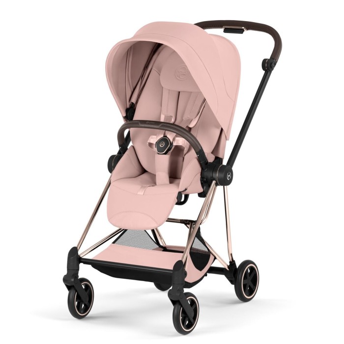 Stroller Cybex Mios Style Collection 5.0 Peach Pink chassis Rosegold