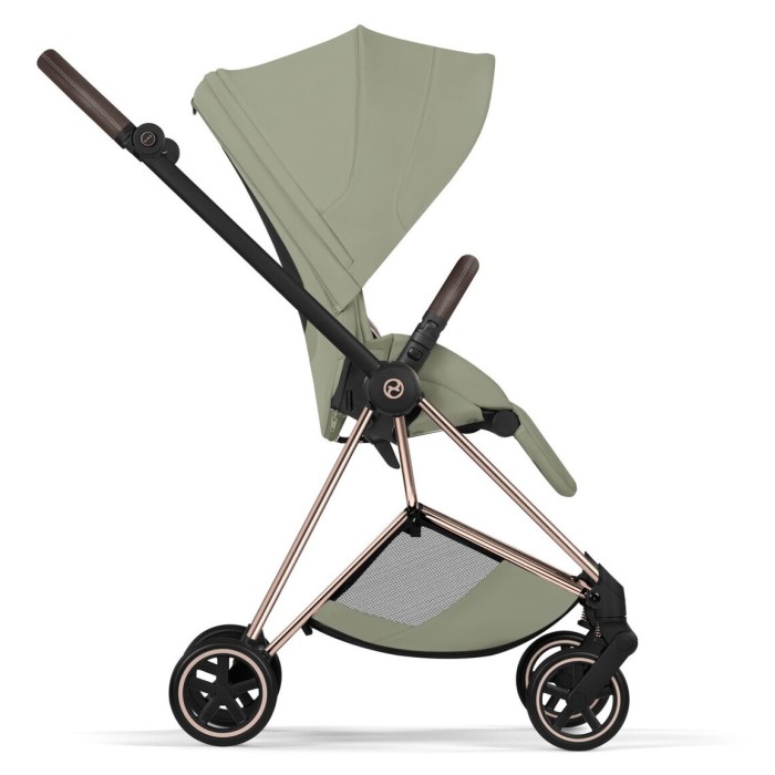 Cybex Mios Style Collection 5.0 stroller 2 in 1 Sage Green chassis Rose Gold