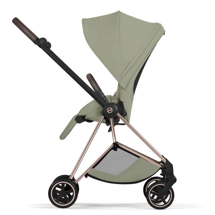 Cybex Mios Style Collection 5.0 stroller 2 in 1 Sage Green chassis Rose Gold