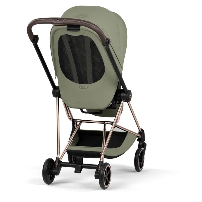 Cybex Mios Style Collection 5.0 stroller 2 in 1 Sage Green chassis Rose Gold