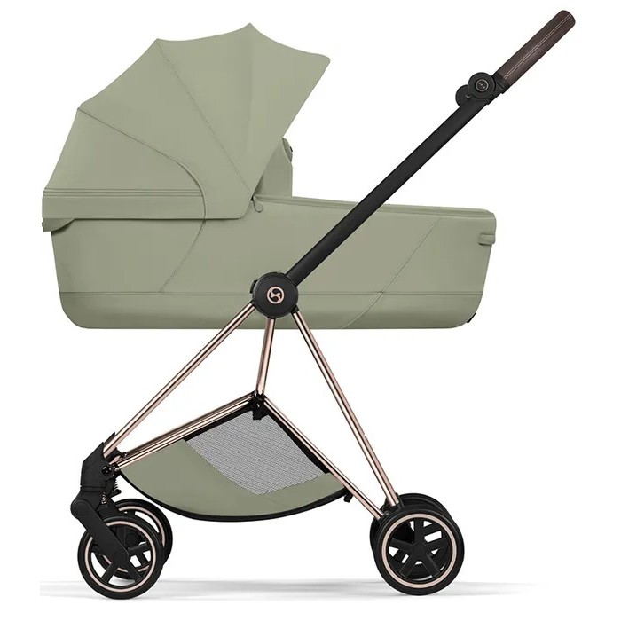 Cybex Mios Style Collection 5.0 stroller 2 in 1 Sage Green chassis Rose Gold