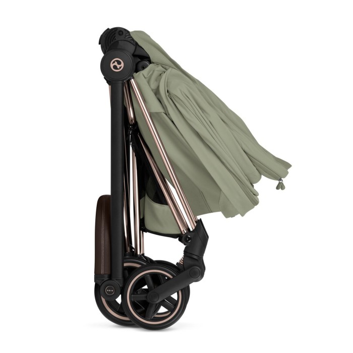 Cybex Mios Style Collection 5.0 stroller 2 in 1 Sage Green chassis Chrome