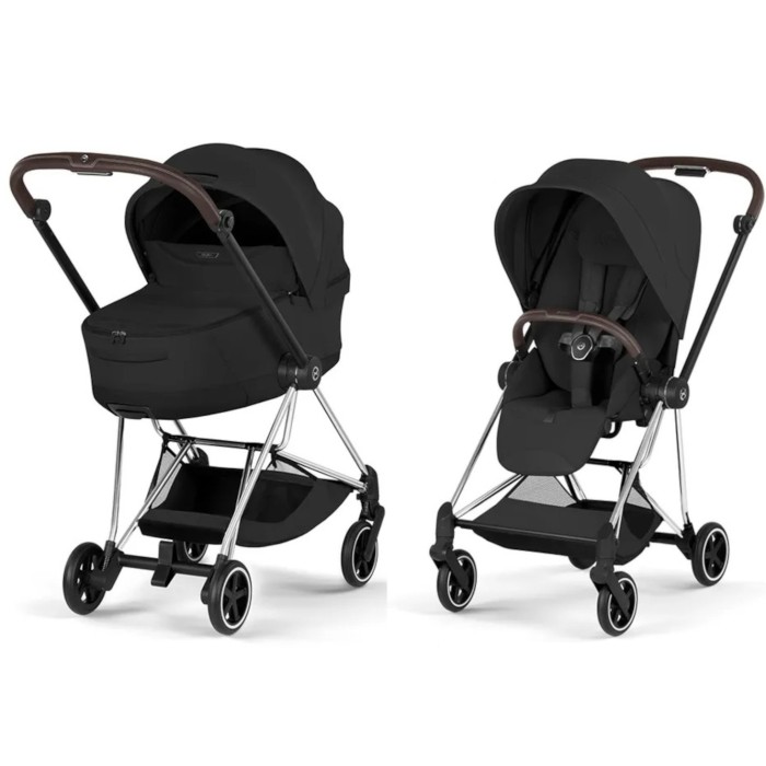Cybex Mios Style Collection 5.0 stroller 2 in 1 Sepia Black chassis Chrome