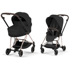 Cybex Mios Style Collection 5.0 stroller 2 in 1 Sepia Black chassis Rose Gold